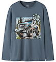 Name It Bluse - NkmVoto - Blue Mirage/Off Road