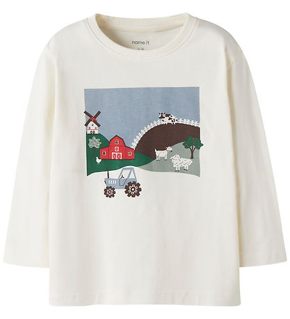 Name It Bluse - NmmVictor - Antique White/Farm