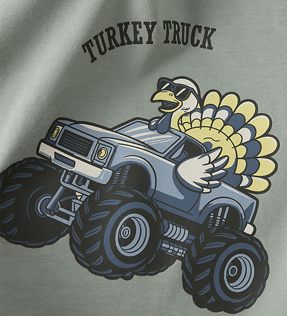 Name It Bluse - NmmVictor - Green Milieu/Turkey Truck