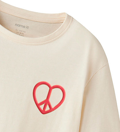 Name It T-shirt - NkfKaren - Antique White