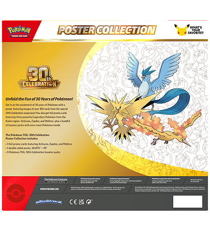 Pokémon Samlekort m. Plakat - 30th Celebration - Poster Collecti