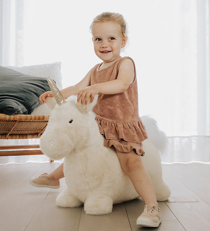Wild and Soft Hoppedyr - Soft Bouncy - Beige Unicorn