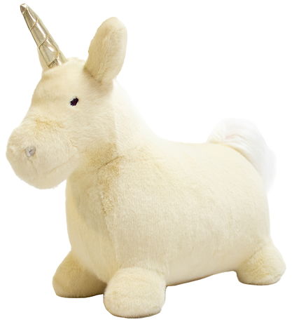 Wild and Soft Hoppedyr - Soft Bouncy - Beige Unicorn