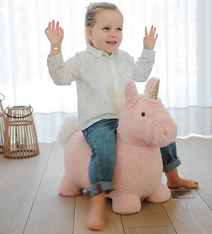 Wild and Soft Hoppedyr - Soft Bouncy - Pink Unicorn