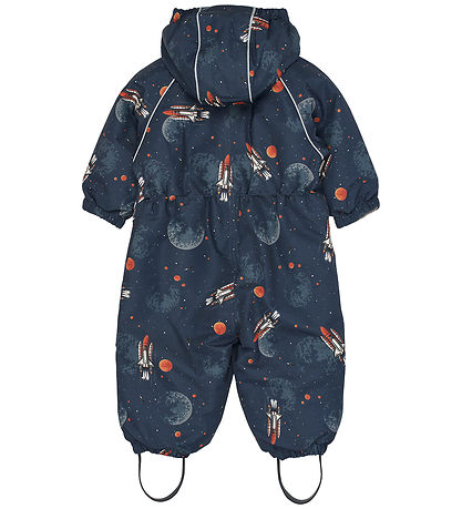 Mikk-Line Flyverdragt - Polyester - Baby - Space AOP