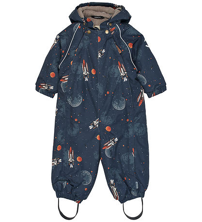 Mikk-Line Flyverdragt - Polyester - Baby - Space AOP