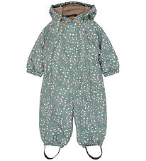 Mikk-Line Flyverdragt - Polyester - Baby - Floral Shadow AOP
