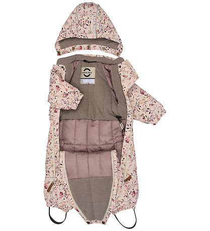 Mikk-Line Flyverdragt - Polyester - Baby - Berries & Birds AOP