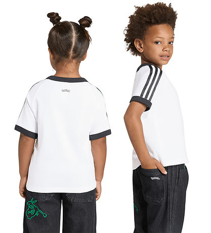 adidas Originals T-shirt - Loose - Hvid m. Pokémon