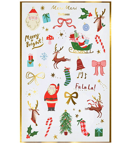 Meri Meri Tatoveringer -  Christmas mixed icon tattoos