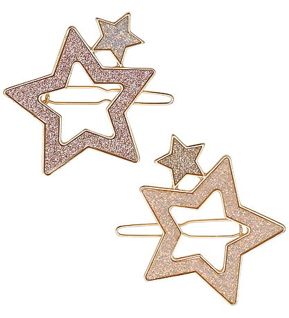 Mimi & Lula Hårspænder - 2-Pak - Large Super Sparkle Star
