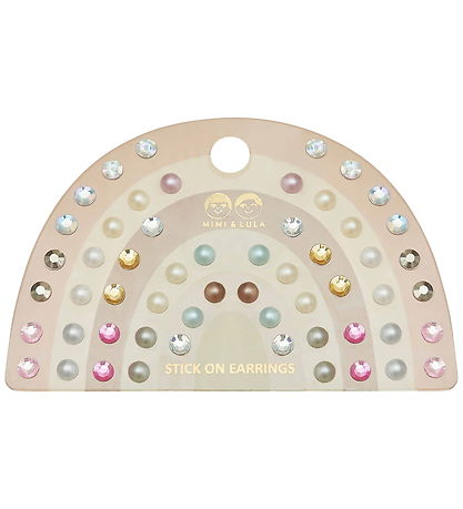 Mimi & Lula Ørestickers - 30 stk  Pink Gem Earrings