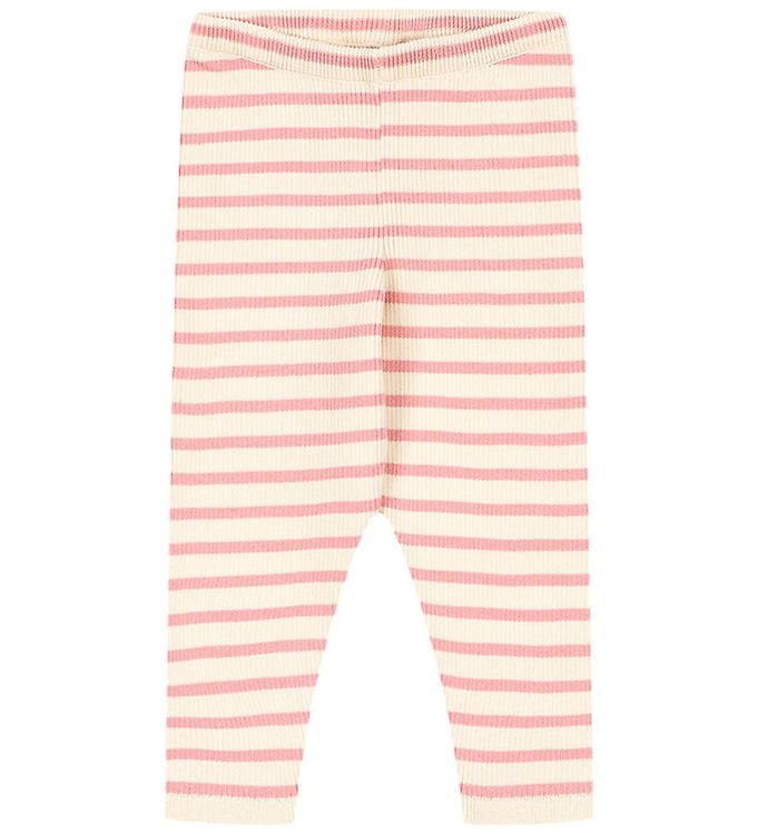 Konges Sløjd Leggings - Buma - Peony Butter Stripe