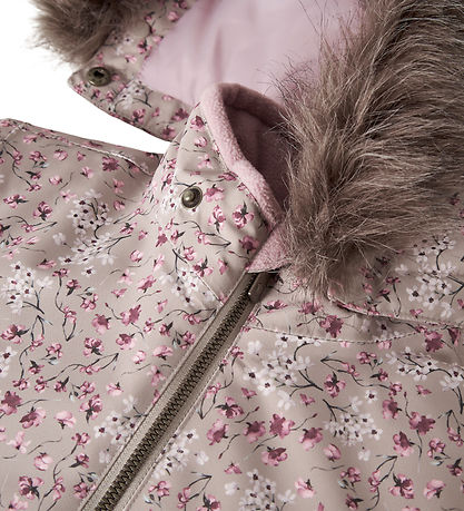 Name it Flyverdragt - NmfSnow10 - Pure Cashmere/Floral Garden