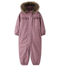 Name It Flyverdragt - NmfSnow - Wistful Mauve/Hearts