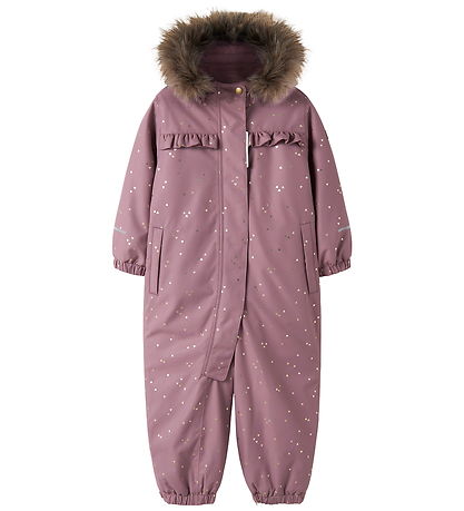 Name It Flyverdragt - NmfSnow - Wistful Mauve/Hearts