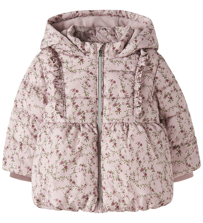 Name It Dynejakke - NbfMay - Violet Ice m. Fleece