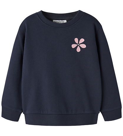 Name It Sweatshirt - NmfVasacha - Navy Blazer/White Flower