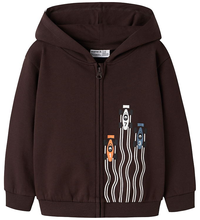 Name It Cardigan - NmmVoltinus - Chocolate Plum/Cars