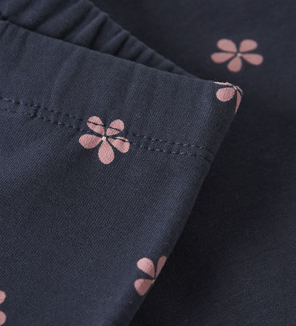 Name It Leggings - NmfDavina - Navy Blazer/White Flower