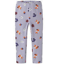 Name It Leggings - NmfDavina - Heirloom Lilac/Forest