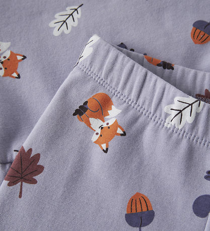 Name It Leggings - NmfDavina - Heirloom Lilac/Forest