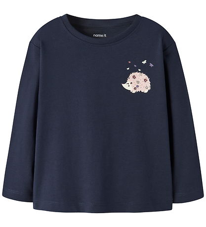 Name It Bluse - NmfVeen - Navy Blazer/Hedgehog