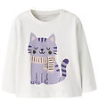 Name It Bluse - NmfVeen - Cloud Dancer/Cat