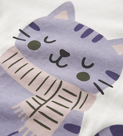 Name It Bluse - NmfVeen - Cloud Dancer/Cat