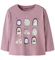 Name It Bluse - NmfVeen - Lilas/Hedgehogs