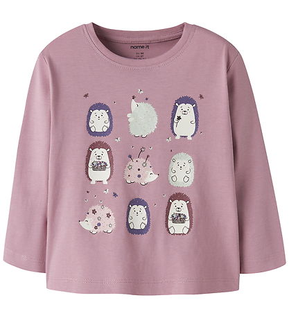 Name It Bluse - NmfVeen - Lilas/Hedgehogs