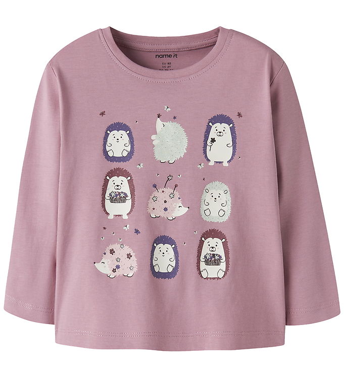 Name It Bluse - NmfVeen - Lilas/Hedgehogs