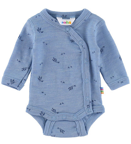 Joha Slå-om Body l/æ - Uld - Blue Melange