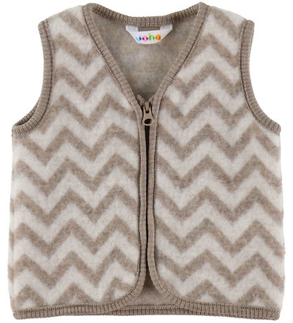 Joha Vest - Uld - Beige