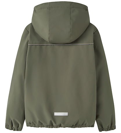 Name It Dynejakke -m. Fleece - NkmMiel - Dusty Olive