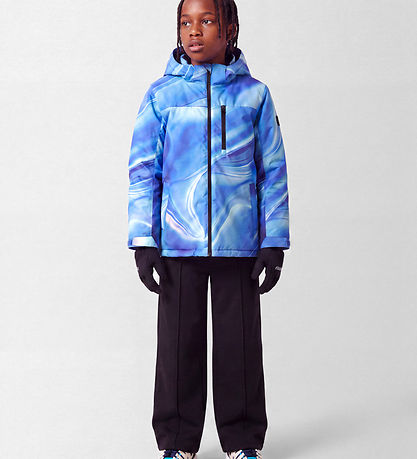 Name It Vinterjakke - NkmSnow10 - Nautical Blue AOP
