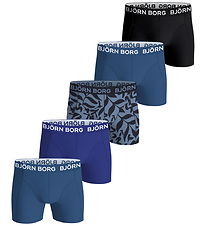 Björn Borg Boxershorts - 5-pak - Blå/Sort/AOP