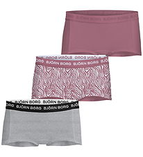 Björn Borg Hipsters - 3-pak - Rosa/Grå/Hvid