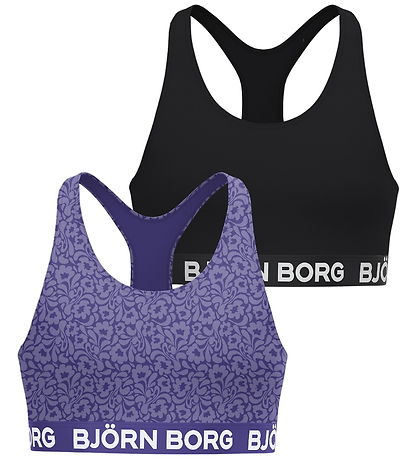 Björn Borg Top - Soft - 2-pak - Lilla/Sort