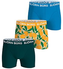 Björn Borg Boxershorts - 3-pak - Blå/Gul/Sort/Grøn/AOP