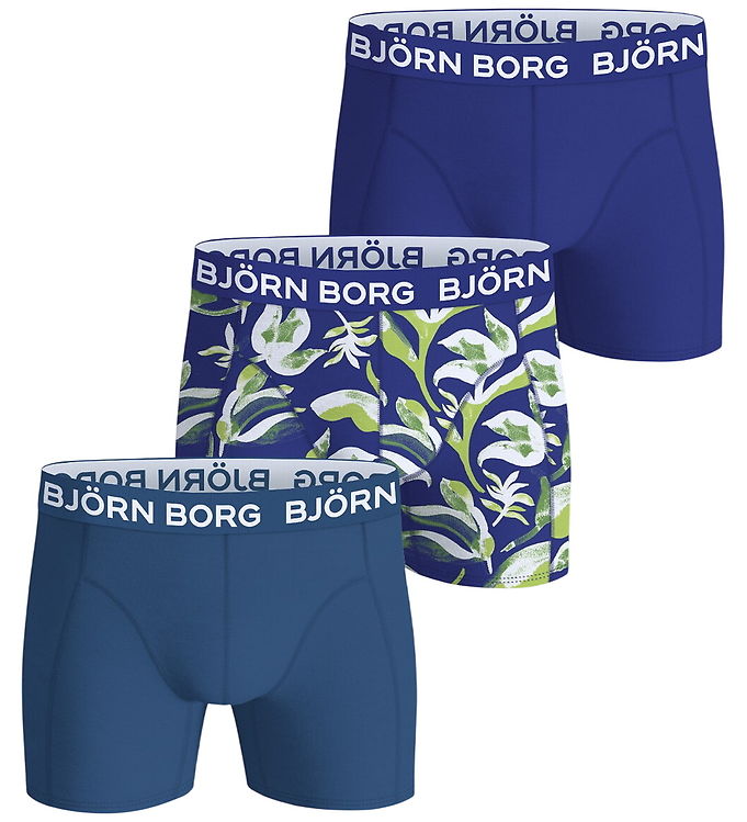 Björn Borg Boxershorts - 3-pak - Blå/AOP