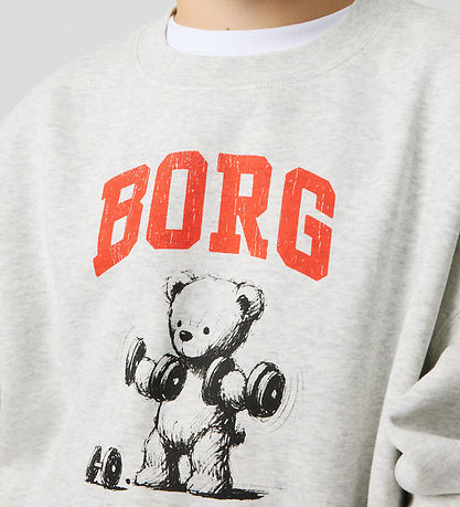 Björn Borg Sweatshirt - Oversized - Grå Melange