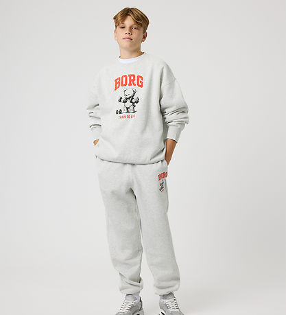 Björn Borg Sweatshirt - Oversized - Grå Melange