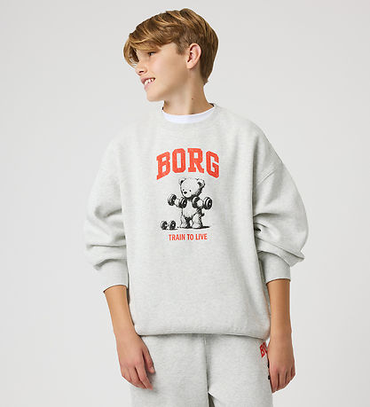 Björn Borg Sweatshirt - Oversized - Grå Melange