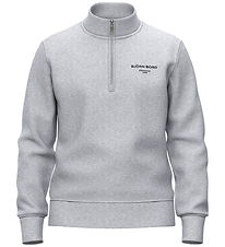 Björn Borg Sweatshirt - Borg Essential - Half Zip - Grey Melange