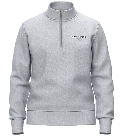 Björn Borg Sweatshirt - Borg Essential - Half Zip - Grey Melange