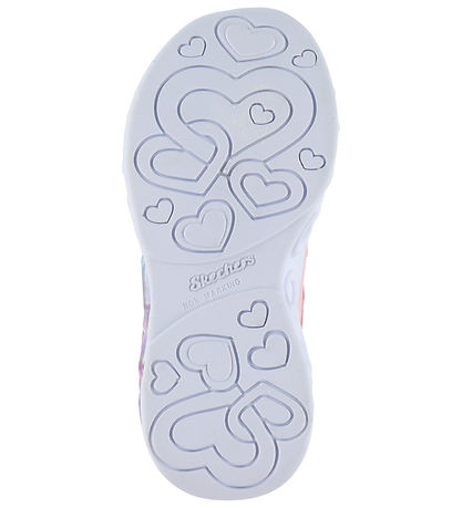 Skechers Sko - Infinite Heart Lights - Pink m. Glitter