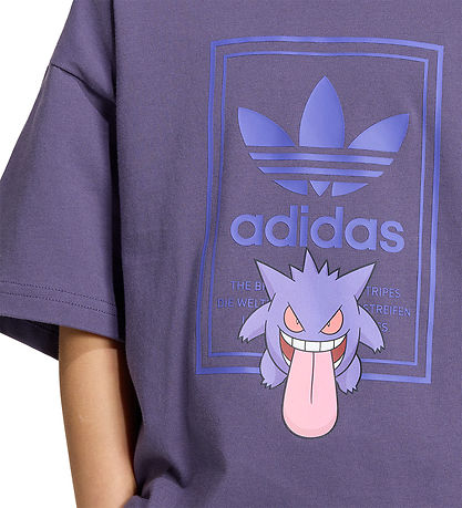 adidas Originals Sæt - T-shirt/Sweatshorts - Loose - Trace Purpl