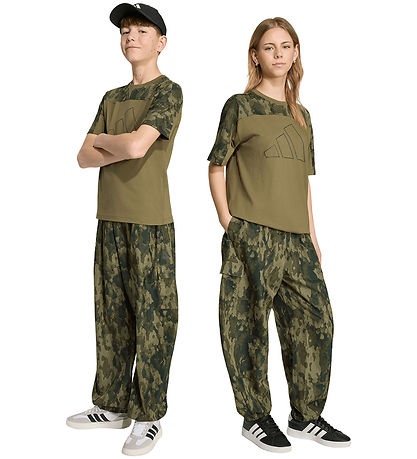 adidas Performance bukser - J Camo - Olistr/Junink