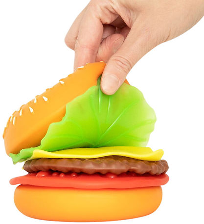 Keycraft Legetøj - The Big Squij Peel & Stack Burger
